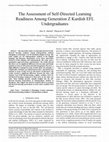 Research paper thumbnail of The Assessment of Self-Directed Learning Readiness Among Generation Z Kurdish EFL Undergraduates