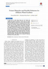 Research paper thumbnail of Future Obstacles and Possible Solutions for Offshore Wind Facilities