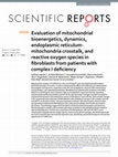 Research paper thumbnail of Evaluation of mitochondrial bioenergetics, dynamics, endoplasmic reticulum-mitochondria crosstalk, and reactive oxygen species in fibroblasts from patients with complex I deficiency