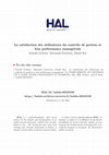 Research paper thumbnail of La satisfaction des utilisateurs du contrôle de gestion et leur performance managériale