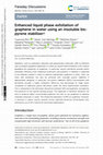 Research paper thumbnail of Enhanced liquid phase exfoliation of graphene in water using an insoluble bis-pyrene stabiliser