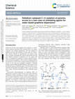 Research paper thumbnail of Palladium catalysed C–H arylation of pyrenes: access to a new class of exfoliating agents for water-based graphene dispersions