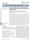 Research paper thumbnail of Defect-free graphene enhances enzyme delivery to fibroblasts derived from patients with lysosomal storage disorders