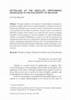 Research paper thumbnail of Mitteilung of the Absolute: Performing Knowledge in the Philosophy of Religion