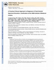 Research paper thumbnail of A Practical Clinical Approach to Diagnosis of Fetal Alcohol Spectrum Disorders: Clarification of the 1996 Institute of Medicine Criteria