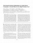 Research paper thumbnail of VILJOEN ET AL. 593 Fetal Alcohol Syndrome Epidemiology in a South African Community: A Second Study of a Very High Prevalence Area*