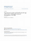 Research paper thumbnail of Pennsylvania's Loyalists and Disaffected in the Age of Revolution: Defining the Terrain of Reintegration, 1765-1800