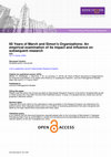 Research paper thumbnail of 60 Years of March and Simon’s Organizations: An Empirical Examination of its Impact and Influence on Subsequent Research