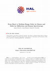 Research paper thumbnail of From Short to Medium Range Order in Glasses and Melts by Diffraction and Raman Spectroscopy