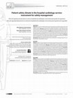 Research paper thumbnail of Patient safety climate in the hospital cardiology service: instrument for safety management