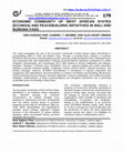 Research paper thumbnail of ECONOMIC COMMUNITY OF WEST AFRICAN STATES (ECOWAS) AND PEACEBUILDING INITIATIVES IN MALI AND BURKINA FASO