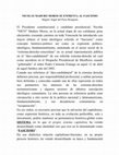 Research paper thumbnail of NICOLÁS MADURO MOROS SE ENFRENTA AL FASCISMO