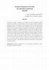 Research paper thumbnail of Sociedade de Matemática de São Paulo: um estudo histórico-institucional