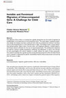 Research paper thumbnail of Invisible and Feminized Migration of Unaccompanied Girls: A Challenge for Child Care (Gimeno & Mendoza, 2024)