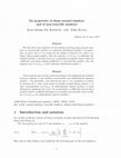 Research paper thumbnail of On properties of sharp normal numbers and of non-Liouville numbers