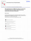 Research paper thumbnail of The development of different selves on the basis of leading maternal affects: Metatheoretical, clinical and technical reflections