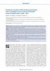 Research paper thumbnail of Prospective analysis of the medicine possession ratio of antidepressants in the private health sector of South Africa, 2006 - 2011