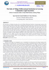 Research paper thumbnail of The Role of Village Deliberational Institution in Growing Community Legal Awareness (Study of Community Reality in Pojok Klitih Plandaan Jombang Village)