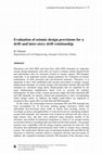 Research paper thumbnail of Evaluation of seismic design provisions for a drift and inter-story drift relationship