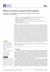 Research paper thumbnail of Influence of Suction on Capacity of Pile Foundation