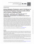 Research paper thumbnail of Animal Allergens, Endotoxin, and β-(1,3)-Glucan in Small Animal Practices: Exposure Levels at Work and in Homes of Veterinary Staff