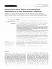 Research paper thumbnail of Airborne exposure to wheat allergens: measurement by human immunoglobulin G4 and rabbit immunoglobulin G immunoassays