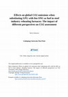 Research paper thumbnail of Effects on global CO2 emissions when substituting LPG with bio-SNG as fuel in steel industry reheating furnaces—the impact of different perspectives on CO2 assessment