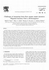 Research paper thumbnail of Challenges of measuring forest floor organic matter dynamics