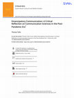 Research paper thumbnail of Emancipatory Communication: A Critical Reflection on Communication Sciences in the Post-Pandemic Era