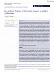 Research paper thumbnail of Live archives: Freedom of information requests as political methodology