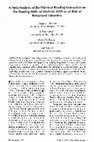 Research paper thumbnail of A Meta-Analysis of the Effects of Reading Instruction on the Reading Skills of Students with or at Risk of Behavioral Disorders