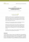 Research paper thumbnail of 2024: Responsabilidad penal adolescente y multiplicidad delictiva