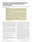 Research paper thumbnail of The Accuracy of Pulse Spectroscopy for Detecting Hypoxemia and Coexisting Methemoglobin or Carboxyhemoglobin