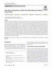 Research paper thumbnail of Early styles of interaction in mother-twin infant dyads and maternal mental health