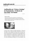 Research paper thumbnail of Jusfilosofia em "Crime e Castigo" de Dostoievski e "A Morte de Ivan Ilitch" de Tolstoi