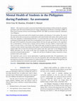 Research paper thumbnail of Mental Health of Students in the Philippines during Pandemic: An assessment