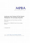 Research paper thumbnail of Analyzıng And Valuıng Of The Export Multıplıcıty Of Azerbaıjan Republıc