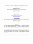 Research paper thumbnail of Analyzing and Valuing of the Existing Situation of Export Multiplication in the Azerbaijan Republic