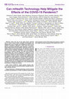 Research paper thumbnail of Can mHealth Technology Help Mitigate the Effects of the COVID-19 Pandemic?