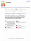 Research paper thumbnail of Divers risk accelerated fatigue and core temperature rise during fully-immersed exercise in warmer water temperature extremes