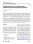 Research paper thumbnail of Public health measures and the rise of incidental surveillance: Considerations about private informational power and accountability