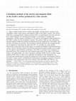 Research paper thumbnail of Calculation methods of the electric and magnetic fields at the Earth's surface produced by a line current