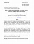 Research paper thumbnail of Effect of Relative Sowing Time on the Growth and Yield of Sweet Corn and Water Melon Intercropping