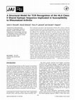 Research paper thumbnail of A Structural Model for TCR Recognition of the HLA Class II Shared Epitope Sequence Implicated in Susceptibility to Rheumatoid Arthritis