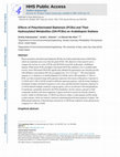 Research paper thumbnail of Effects of Polychlorinated Biphenyls (PCBs) and Their Hydroxylated Metabolites (OH-PCBs) on <i>Arabidopsis thaliana</i>