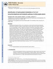 Research paper thumbnail of Identification of hydroxylated metabolites of 3,3′,4,4′-tetrachlorobiphenyl and metabolic pathway in whole poplar plants