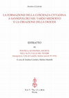 Research paper thumbnail of La formazione della coscienza cittadina a Sansepolcro nel tardo medioevo e la creazione della diocesi, in "Politica, economia, società nell’Alta Valle del Tevere. Sansepolcro, Città di Castello, Sestino (secoli XV-XVI), a cura di A. Czortek – M. Martelli, Firenze, Leo S. Olschki, 2023, pp. 15-35