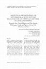 Research paper thumbnail of Aristóteles, la poesía épica, la historia y el «Quijote». Estudio filológico de los capítulos XXI y XXII de la segunda parte