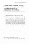 Research paper thumbnail of Tanzi̇mat Mi̇zahinin Sonu: 1877 Matbuat Kanunu Tartişmalari Ve Osmanli’Da Mi̇zah Dergi̇leri̇ni̇n Kapanmasi