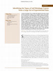 Research paper thumbnail of Identifying Six Types of Soil Shrinkage Curves from a Large Set of Experimental Data